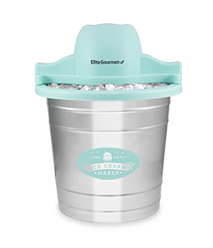 Elite Gourmet Electric Motorized Ice Cream Maker - Easy and Delicious Homemade Treats
