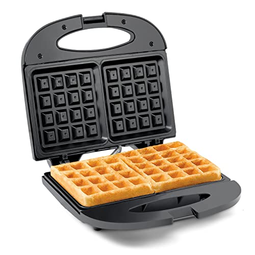 DASH Deluxe Mini Maker for Individual Waffles, With Included Brush and Cord  Wrap, and Easy to Clean Non-stick Surfaces, 4 Inch, Waffle Maker 