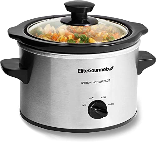 Elite Gourmet MST-250XS Electric Slow Cooker Ceramic Pot
