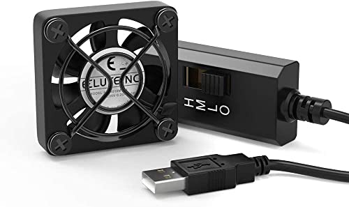 ELUTENG 40mm USB Fan with 3 Speed Control - High Flow VR Cooling Fan