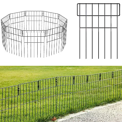 ELYKEN Garden Fences, Animal Barrier Fence for Dog