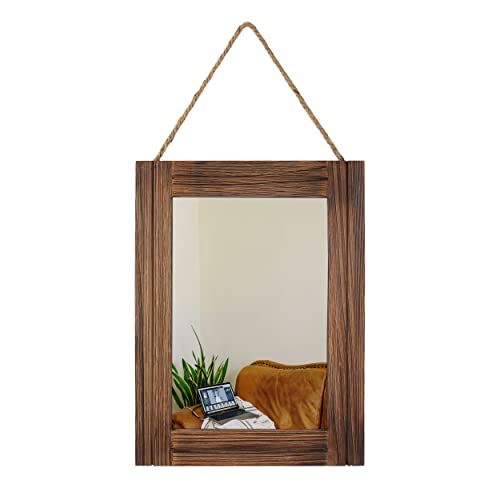 Emaison 16 X 12 Inch Rustic Wood Framed Wall Mirror