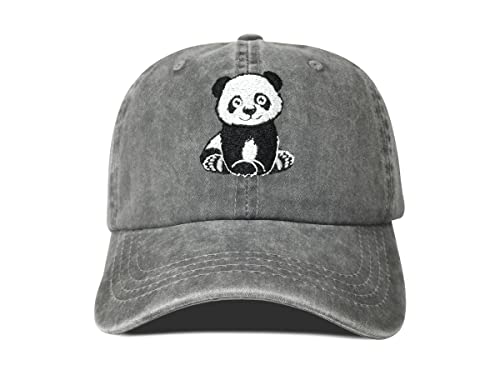 Embroidered Panda Baseball Hat