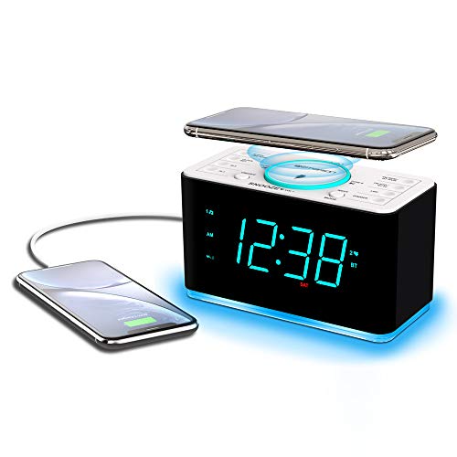 Emerson ER100401 Wireless Charging Alarm Clock Radio