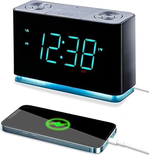 Emerson SmartSet Alarm Clock with Bluetooth Speaker