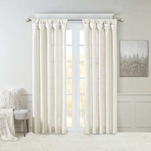 Emilia Faux Silk Single Curtain with Privacy Lining