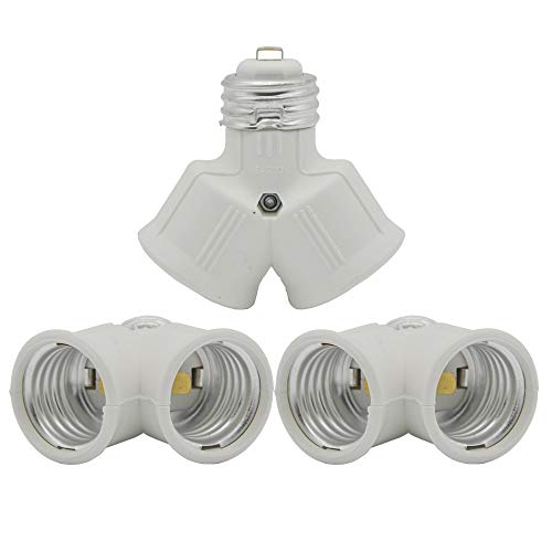 EMNOOTI E26 Twin Light Bulb Adapter