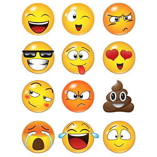 Emoticon Smiling Faces Wall Decal Stickers