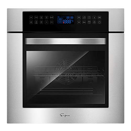 Empava 24 Inch Electric Single Wall Oven 10 Cooking Functions