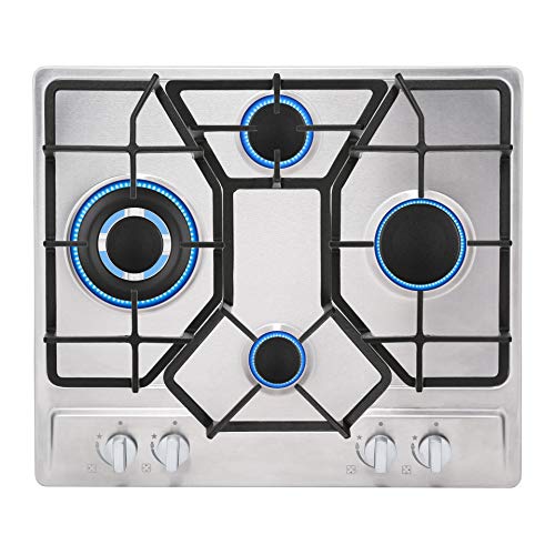 Empava 24" Gas Stove Cooktop 4 Burners Stainless Steel Cooker