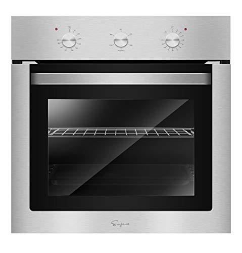 Empava 24XWOA01 24” Electric Single Wall Oven with Basic Broil Bake Functions Mechanical Knobs Control Stainless Steel, WOA01