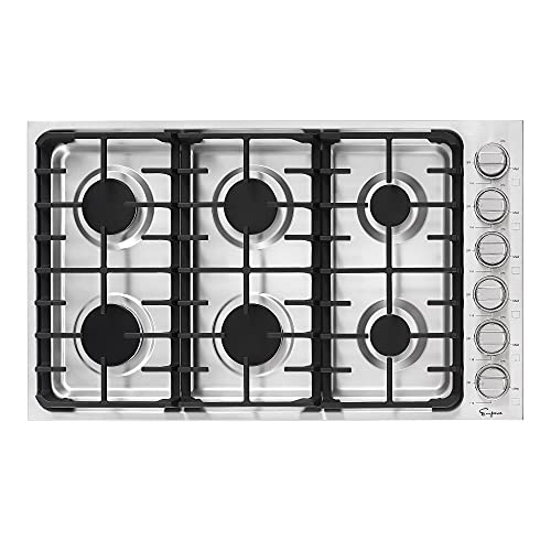 ZLINE RC36 36 in. Dropin Cooktop with 6 GAS Burners