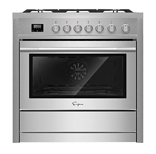 Empava Stainless Steel 36 inch Gas Range with 5 Burners