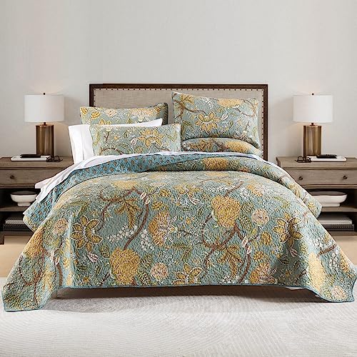 ENASAL Reversible Cotton Bedspread Quilt Set