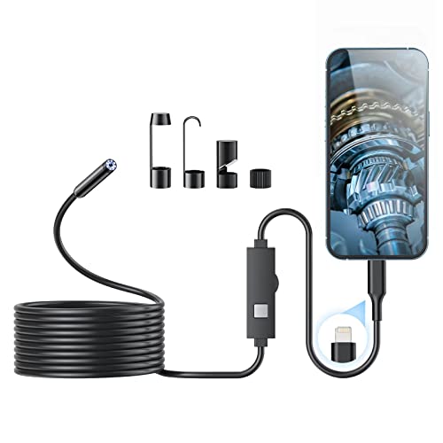Endoscope Camera with Light - HD Borescope with Adjustable LED Lights
