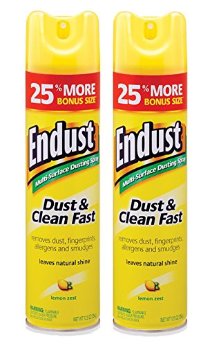 Endust Lemon Zest Spray, 12.5 oz (Pack of 2)