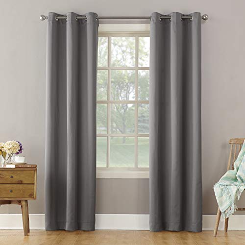 Energy Efficient Grommet Curtain Panel, Gray