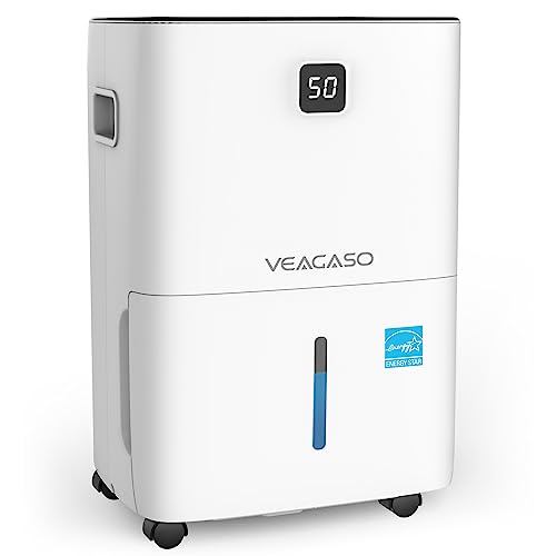 Energy Star Dehumidifier for Home - VEAGASO 70 Pints