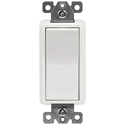 ENERLITES 4-Way Decorator Light Switch, Clamp Down Wiring, White