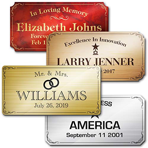 Engraved Name Plate, Customized Plate for Various Purposes