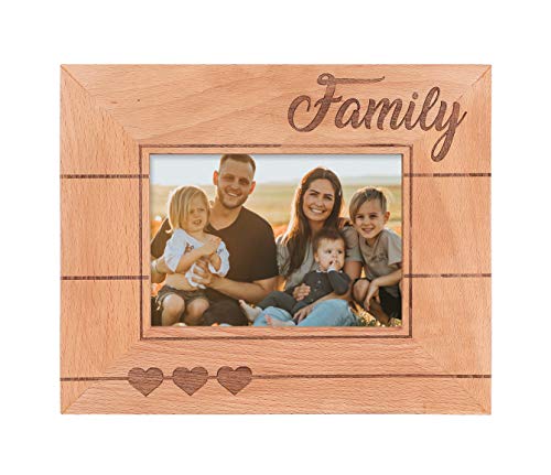 Engraved Wooden Picture Frame