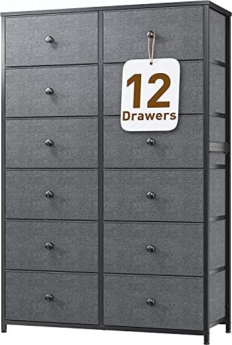 EnHomee Tall Dresser for Bedroom with12 Drawers