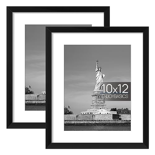 ENJOYBASICS 10x12 Picture Frame Set, Wall Gallery Photo Frames, 2 Pack