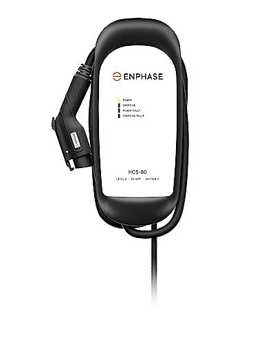 Enphase Level 2 EV Charger - Safety Certified, 64 Amp, 240v, Hardwired, 25ft Cable
