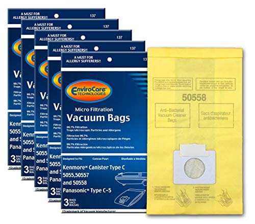 Envirocare Replacement Vacuum Bags - 15 Pack
