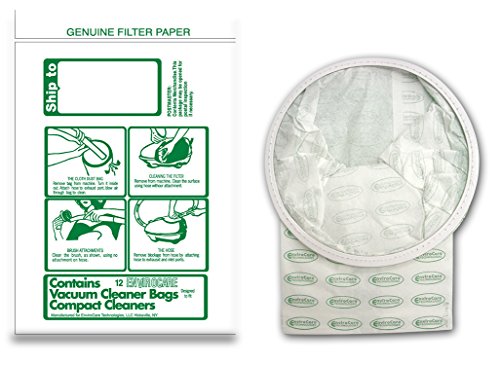 EnviroCare Replacement Vacuum Cleaner Dust bags for TriStar and Compact Canisters (12 pack)