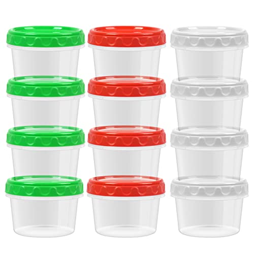EONJOE Extra Thick Freezer Containers - Premium 8oz Food Storage Jars with Screw Lids