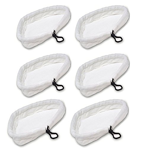 eoocvt 6pcs Microfiber Cleaning Pads for Compatible for H2O Steam Mop