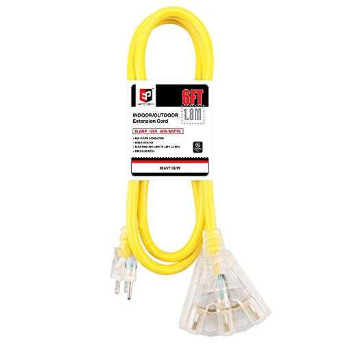 EP 6 Ft Lighted Outdoor Extension Cord
