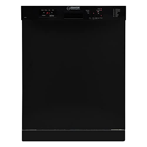 Equator-Europe 24" Built-in Dishwasher with 8 Wash Programs (Black)