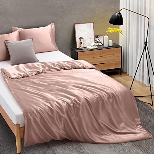 Champagne Satin Duvet Cover for Weighted Blanket by Ersmak