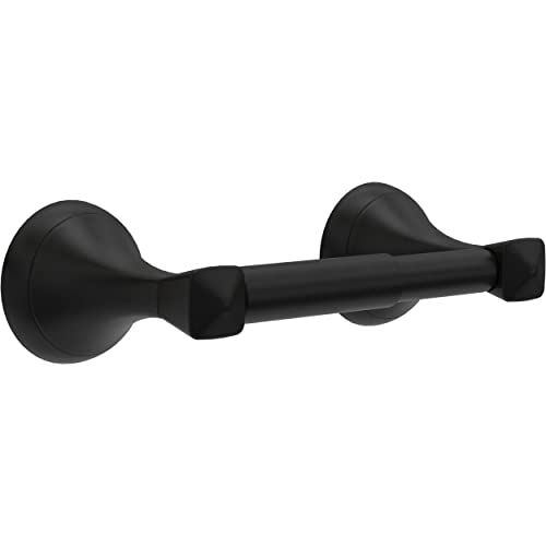 Esato Spring Loaded Toilet Paper Holder in Matte Black