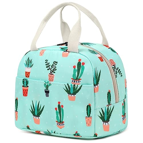 Cactus Insulated Lunch Tote for Girls and Women