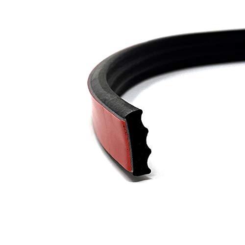 ESI Ribbed Rectangle Rubber Seal with 3M 4011 Acrylic Foam Tape