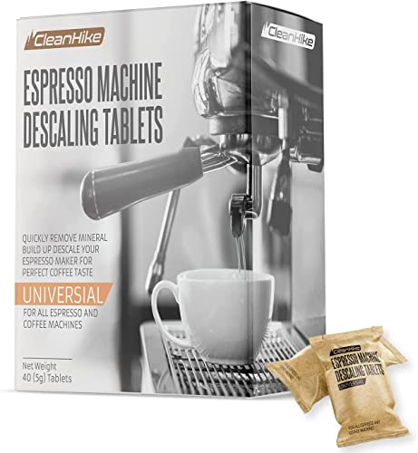 Espresso Machine Descaler Tablets - (40 Pack, 5g) Universal Descale Tablets Solution