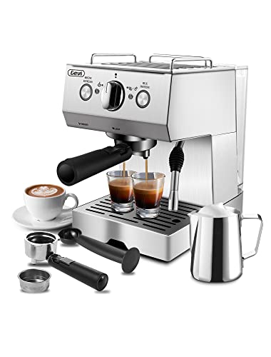 Espresso Machine with Adjustable Milk Frother