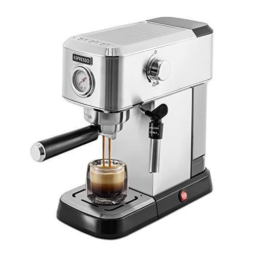 Espresso Machine with Steamer and Milk Frother