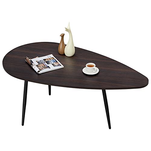 Espresso Mid Century Modern Coffee Table