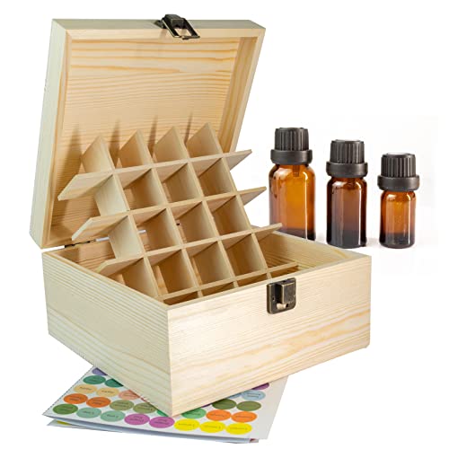 Essential Oil Storage Box with 25 Slots