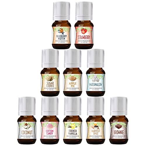 Essential Sweet Scents Fragrance Oil Set - 10 Pack