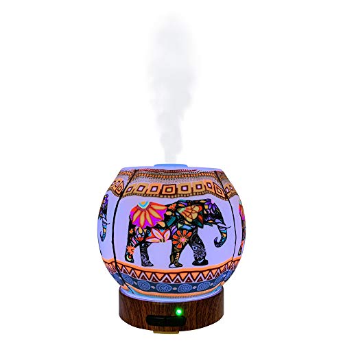 Handcrafted 120ml Aroma Diffuser with 7 Color LED Lights