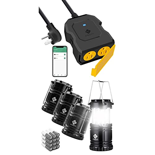 Etekcity Smart Plug WiFi Outlet with 2 Sockets & LED Camping Lantern