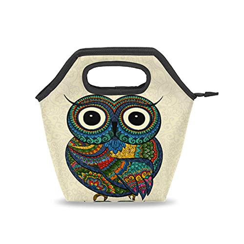 Ethnic Bohemian Owl Lunch Bag
