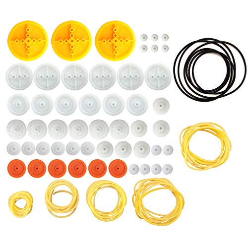 EUDAX Plastic Belt Pulley Gears Combo Pack - DIY Model Accessories