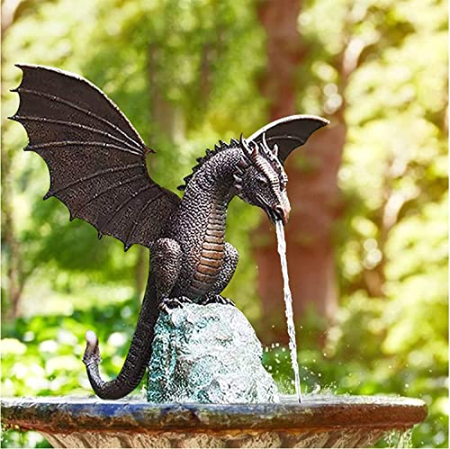 EUKK Water Features Outdoor Dragon Fountain