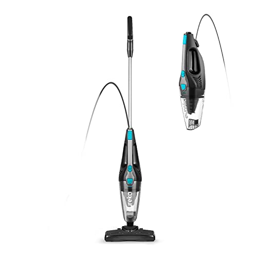 Eureka Home Lightweight Stick Vacuum Cleaner, Powerful Suction Corded Multi-Surfaces, 3-in-1 Handheld Vac, Blaze Blue